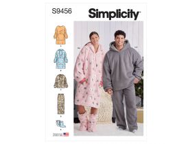 Great value Simplicity Pattern S9456 UNISEX HOODIE, PNT, BOOT- Size A (XS-S-M-L-XL) available to order online Australia