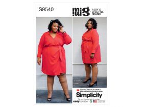 Great value Simplicity Pattern S9540 Women's Dresses- Size G5 (26W-28W-30W-32W-34W) available to order online Australia