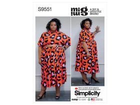 Great value Simplicity Pattern S9551 Women's Tops, Skirt and Shorts- Size G5 (26W-28W-30W-32W-34W) available to order online Australia