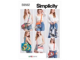 Great value Simplicity Pattern S9562 Tote, Bags and Pouch- Size OS (One Size Only) available to order online Australia