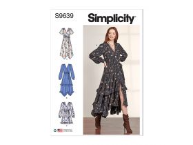 Great value Simplicity Pattern S9639 Misses' Midi Wrap Dress- Size U5 (16-18-20-22-24) available to order online Australia