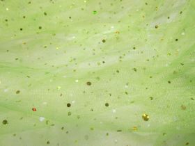 Great value Sequins on Metallic Net- Lime available to order online Australia