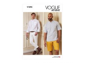 Great value Vogue Pattern V1895 MEN SHIRT, SHORTS, PANTS- Size MUU(34-36-38-40) available to order online Australia