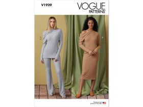 Great value Vogue Pattern V1929 Misses' Knit Top, Dress and Pants- Size 18-20-22-24-26 available to order online Australia
