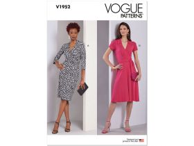 Great value Vogue Pattern V1952 Misses Dress- Size F5(16-18-20-22-24) available to order online Australia