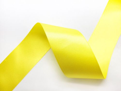Great value Double Sided Satin Ribbon- 50mm- 5 LEMON available to order online Australia