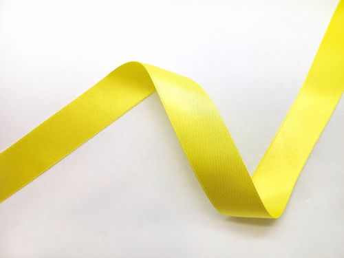 Great value Double Sided Satin Ribbon- 25mm- 5 LEMON available to order online Australia