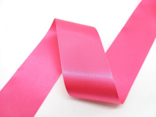 Great value Double Sided Satin Ribbon- 50mm- 72 SHOCKING PINK available to order online Australia