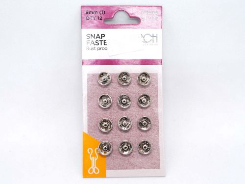 Great value Snap Fasteners- 9mm- Silver available to order online Australia