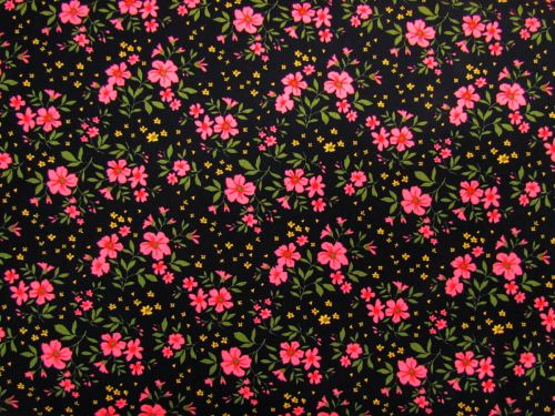 Great value Pink Primrose Cotton- Black #PW1455 available to order online Australia