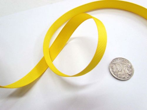 Great value Grosgrain Ribbon 13mm- Yellow available to order online Australia