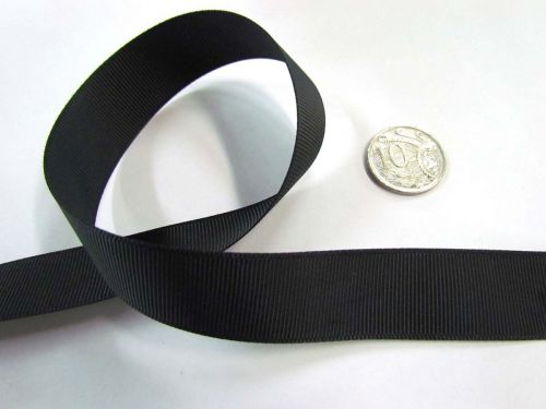 Great value Grosgrain Ribbon 22mm- Black available to order online Australia