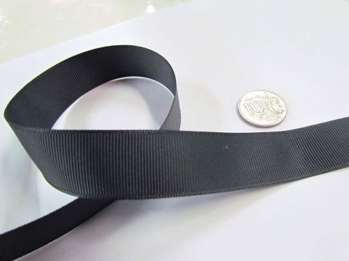 Great value Grosgrain Ribbon 22mm- Charcoal available to order online Australia