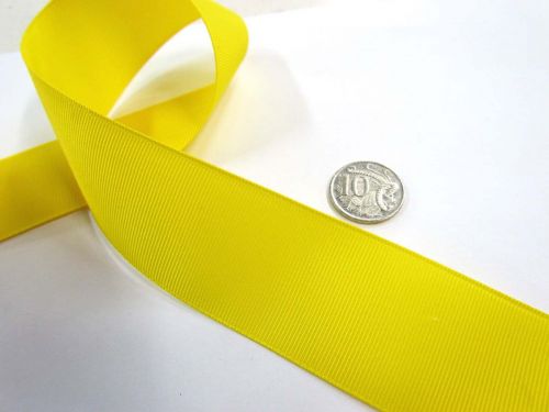 Great value Grosgrain Ribbon 38mm- Yellow available to order online Australia