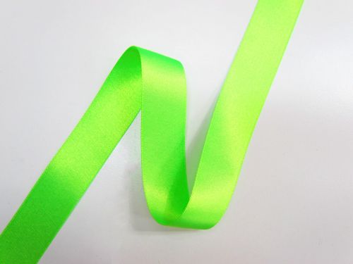 Great value Double Sided Satin Ribbon- 25mm- 6847 FLUORO GREEN available to order online Australia