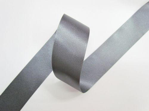 Great value Double Sided Satin Ribbon- 35mm- 669 SMOKE GREY available to order online Australia