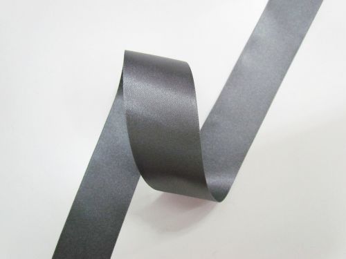 Great value Double Sided Satin Ribbon- 25mm- 669 SMOKE GREY available to order online Australia