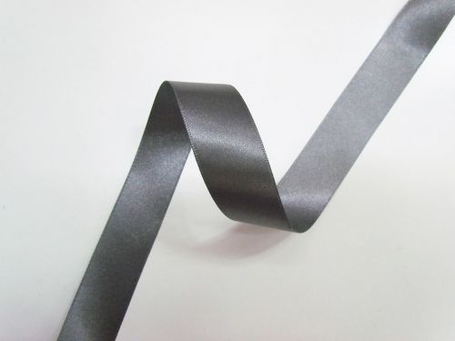Great value Double Sided Satin Ribbon- 15mm- 669 SMOKE GREY available to order online Australia