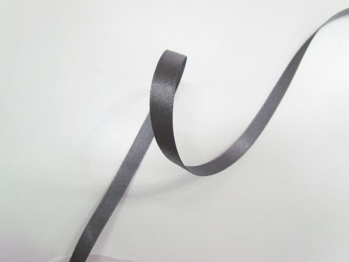 Great value Double Sided Satin Ribbon- 7mm- 669 SMOKE GREY available to order online Australia