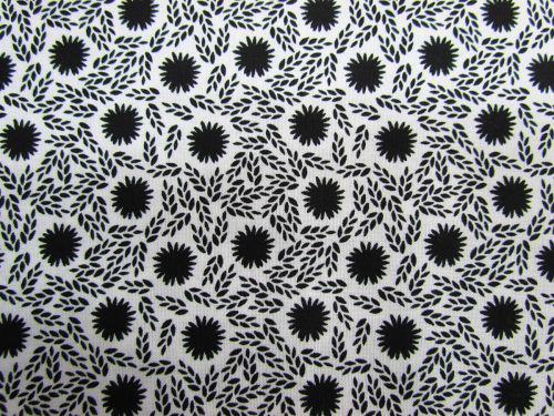 Great value Morning Frost Cotton- Garden Floral Black on White DV2100 available to order online Australia