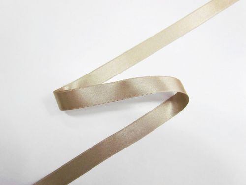 Great value 15mm Double Faced Satin Ribbon- Brown Beige #T222 available to order online Australia