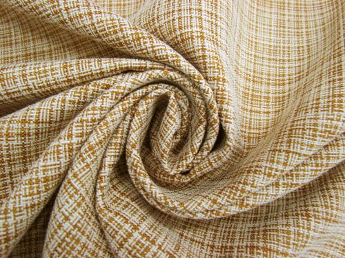 Great value Chunky Weave Cotton Viscose Suiting- Butterscotch And White #9939 available to order online Australia
