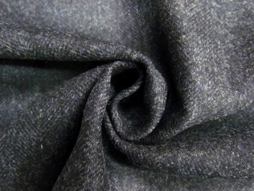 Great value Herringbone Wool Coating- Blue Black #7721 available to order online Australia
