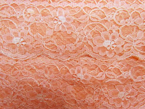 Great value 65mm Flower Path Lace Trim- Orange Peach #999 available to order online Australia