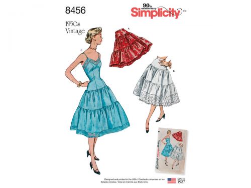 Great value Simplicity Pattern S8456 Women’s Vintage Petticoat and Slip- Size R5 (14-16-18-20-22) available to order online Australia