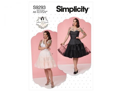 Great value Simplicity Pattern S9293 MISSES' SLIP, PETTICOAT- Size E5(14-16-18-20-22) available to order online Australia