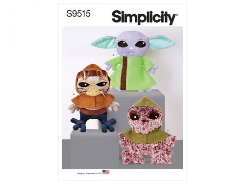 Great value Simplicity Pattern S9515 18" Plush Toy Aliens- Size OS (One Size Only) available to order online Australia