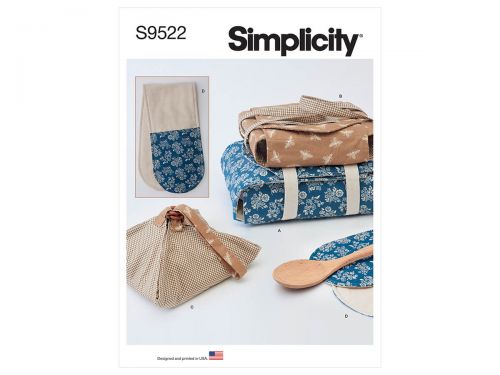 Great value Simplicity Pattern S9522 Casserole Carriers, Pie Holder and Double Oven Mitt- Size OS (One Size Only) available to order online Australia