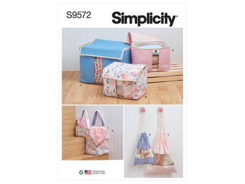 Great value Simplicity Pattern S9572 Organizers- Size OS (One Size Only) available to order online Australia