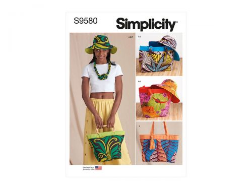 Great value Simplicity Pattern S9580 BAGS, HAT AND NECKLACE- Size A (All Sizes in One Envelope) available to order online Australia