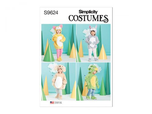 Great value Simplicity Pattern S9624 Toddlers' Animal Costumes- Size A (1/2-1-2-3-4) available to order online Australia