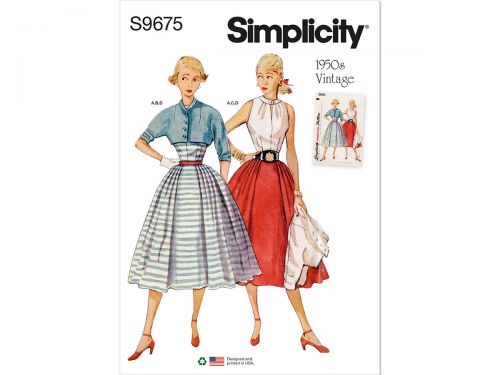 Great value Simplicity Pattern S9699 Misses' Vintage Skirt, Blouse and Jacket- Size U5 (16-18-20-22-24) available to order online Australia