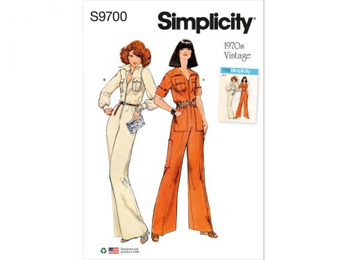 Great value Simplicity Pattern S9700 Misses' Vintage Jumpsuit- Size Y5 (18-20-22-24-26) available to order online Australia