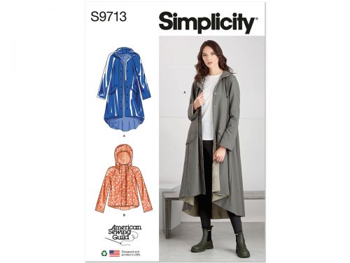 Great value Simplicity Pattern S9713 Misses' Parka Jacket- Size Y5 (18-20-22-24-26) available to order online Australia