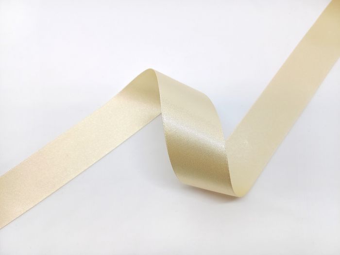 Double Sided Satin Ribbon- 35mm- 9790 PEARL | 35mm Satin Ribbons Fabric ...