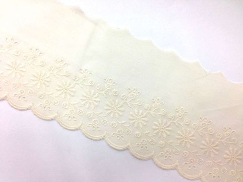 Great value 12cm Daisy Dreams Broderie Trim- Cream available to order online Australia