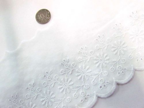 Great value 12cm Daisy Dreams Broderie Trim- White available to order online Australia