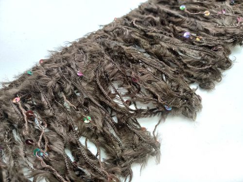 Great value 9cm Feather Fringe- Chocolate #711 available to order online Australia