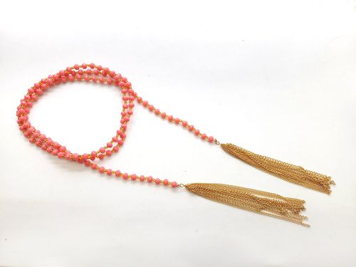 Great value 122cm Beaded Chain- Pink RW364 available to order online Australia