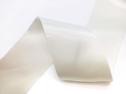 Great value Double Sided Satin Ribbon- 70mm- 419 BRIDAL WHITE available to order online Australia