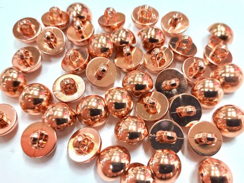 Great value 10mm Rose Gold Dome Fashion Button - FB244 available to order online Australia