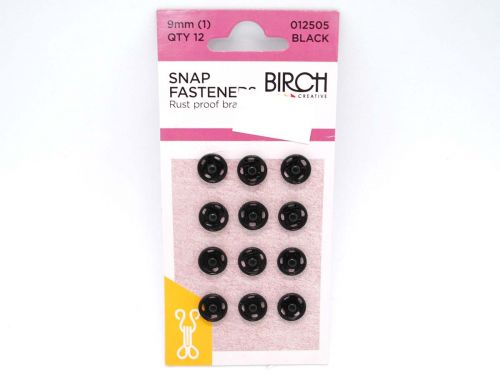 Great value Snap Fasteners- 9mm- Black available to order online Australia