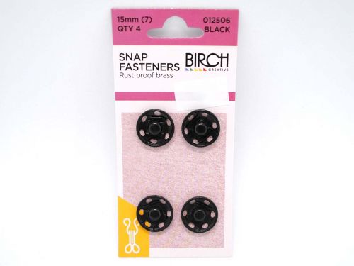 Great value Snap Fasteners- 15mm- Black available to order online Australia