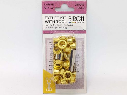 Great value Eyelet Kit with Tool- Large- Gold available to order online Australia