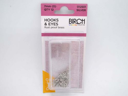 Great value Hooks and Eyes - 7mm - Silver available to order online Australia