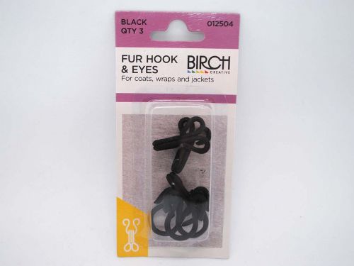 Great value Fur Hook & Eyes - Black available to order online Australia